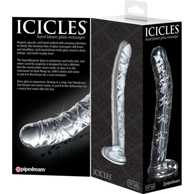 Icicles No. 60 mesh penis glass dildo