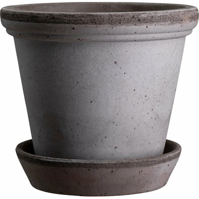 Bergs Potter FG25S Malý kvetináč Flora s podstavcom 25 cm sivý