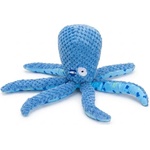 Uniq Pets Plush Dog Toy Squeakies Blue Octopus плюшена играчка октопод за кучета с писукане, 27, 6 x 9, 4 x 5, 9 cm