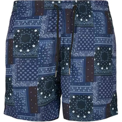 Urban Classics Бански гащета Urban classics Pattern swimming shorts - Blue (Navy Bandana)