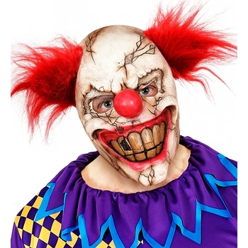 Hororová latexová maska klauna zabijáka