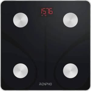 RENPHO Elis 1, Bluetooth, 4 сензора, LED екран, 3х AAA батерии, Черен (PEU-ES-CS20M-BK)