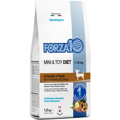 FORZA10 1, 5 кг FORZA10 Mini & Toy Diet Horse Peas суха храна за кучета