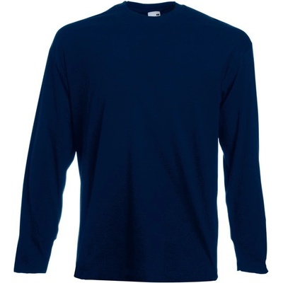 Fruit of the Loom tričko Valueweight dlouhý rukáv námořní tmavá F240 modrá