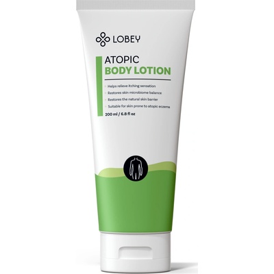 Lobey Atopic upokojujúce telové mlieko pre suchú až atopickú pokožku 200 ml