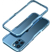 Púzdro Luphie ochranné kovové rámček iPhone 12 mini - modré