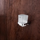 Nimco Maya Pohárik na kefy a pastu s držiakom, matné sklo/chróm MA 29058C-26