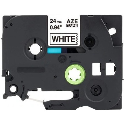 Compatible Brother TZ-N251 / TZe-N251, 24mm x 8m, черен печат / бял фон, неламиниран съвместима лента (TZeN251)