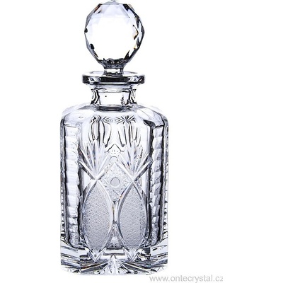 ONTE CRYSTAL Broušená karafa na whisky Exclusive 800ml