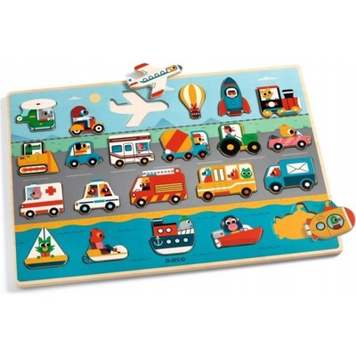 Djeco puzzle vozidla