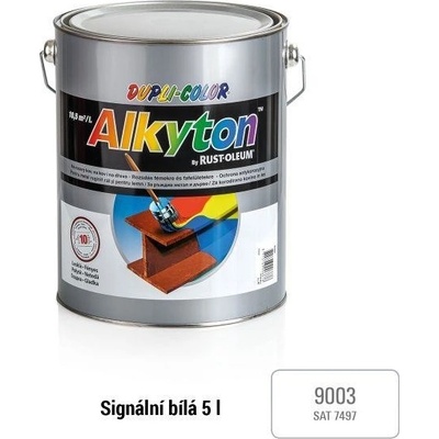 Alkyton Hladký polomat 5 l signální bílá