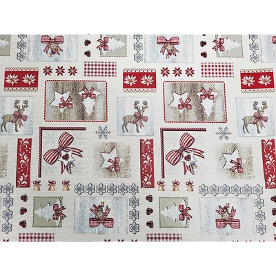Gobelínová látka COUNTRY CHRISTMAS šiře 280 cm