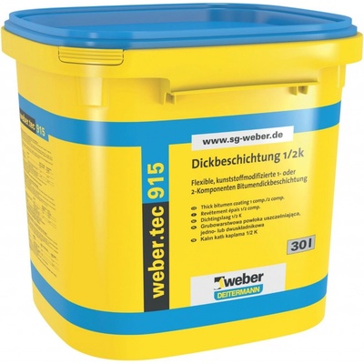 Weber webertec 915 asfaltová hydroizolácia spodnej stavby 30 l
