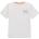 GUESS Бяла тениска за момче с малък оранжев надпис Guess