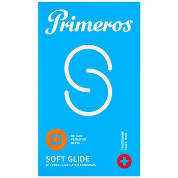 Primeros Soft Glide - допълнително лубрикирани презервативи (12 бр. )
