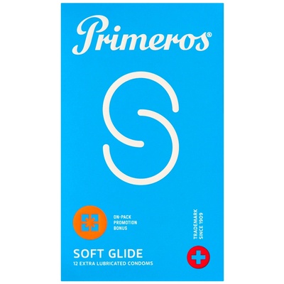 Primeros Soft Glide - допълнително лубрикирани презервативи (12 бр. )