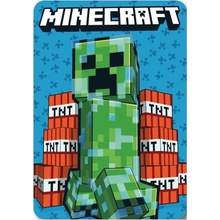 MLC Fleecová deka Minecraft motív Creeper & TNT