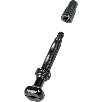 Ventilček Bontrager Round Base TLR 50 Valve Stem - black 50 mm