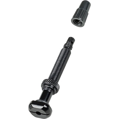 Ventilček Bontrager Round Base TLR 50 Valve Stem - black 67 mm