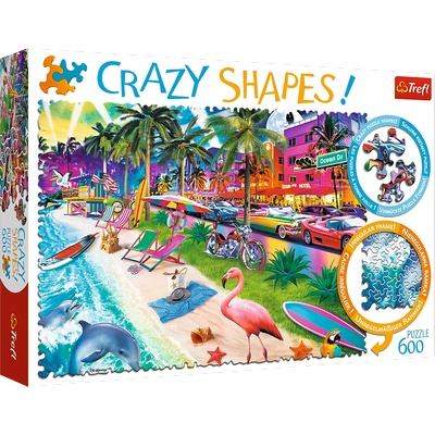Trefl - Puzzle Crazy Shapes: Miami Beach - 600 piese
