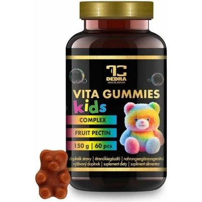 VITA GUMMIES KIDS Multivitaminoví želé medvídci pro děti jablečná příchuť žvýkačky 60 ks