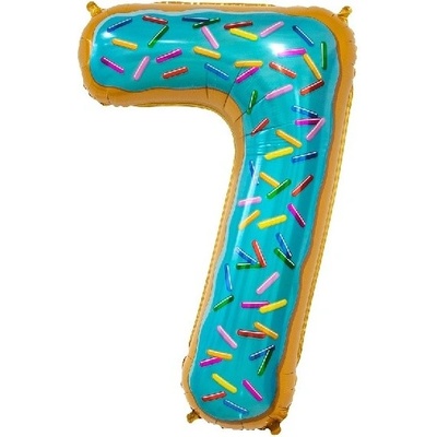 Godan Balónek fóliový číslice 7 Sušenka 78cm