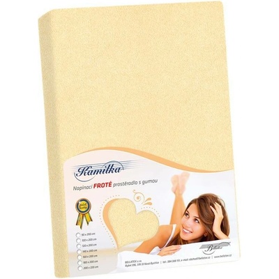 Bellatex prostěradlo froté béžové 140x200