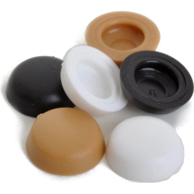 Krytka půlkulatá 12x5 mm - bílá