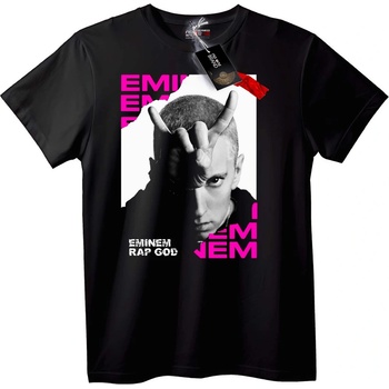 NOONEBRAND Тениска Eminem Rap God - 2XL, Black