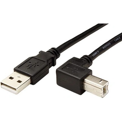Goobay 11.92.8827 USB 2.0, A-B, lomený konektor B, 5m, černý
