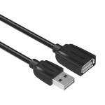 Vention USB-A 2.0/M - USB-A 2.0/F (удължител, PVC, черен), 1 м, кабел