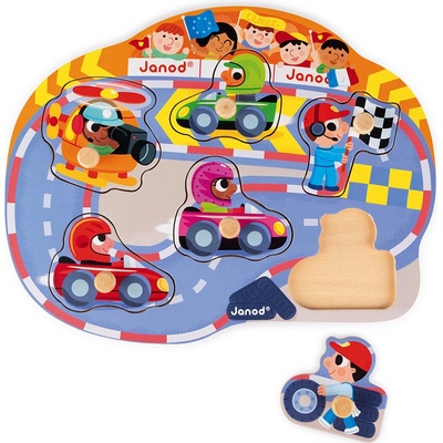 Janod Preteky vkladacie puzzle s úchytkou