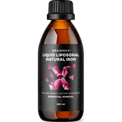BrainMax Liposomal Natural Iron, lipozomální železo 200 ml