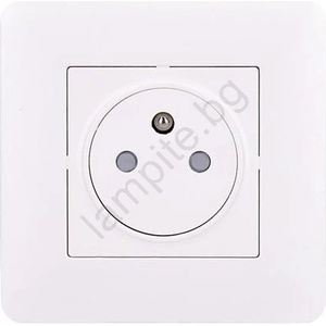 Solight 5B142 - Контакт SLIM PUSH, бял (SL0827)
