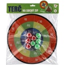 Terč na suchý zip oboustranný 34cm + míčky 8ks v sáčku