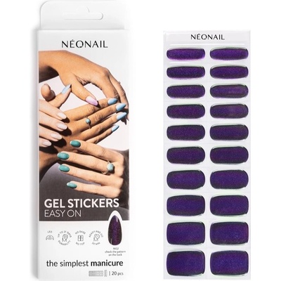 NeoNail Easy On Gel Stickers nálepky na nehty s použitím UV/LED lampy odstín M02 20 ks