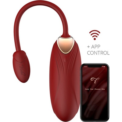 Viotec Oliver Pro Wearable Vibrator with App Control Gold & Wine Red