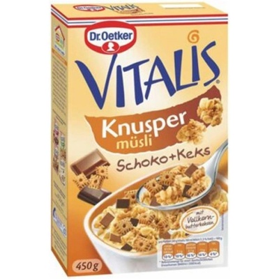 Dr. Oetker Хрупково мюсли Vitalis шоколад и бисквитки Dr. Oetker 430гр