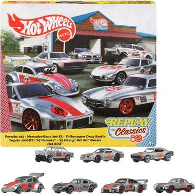 Mattel Hot Wheelsreplay The Classics Silver Series 80 Anniversary Edition 7ks