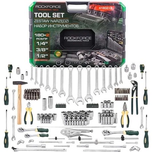 ROCKFORCE Гедоре 180+2 части, 1/4", 3/8", 1/2", RockForce RF-41802+2 (RF-41802+2)
