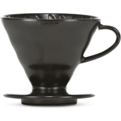 HARIO Dripper Hario V60-02 keramický + 40 filtrov - Черно (VDC-02-MB-BB)