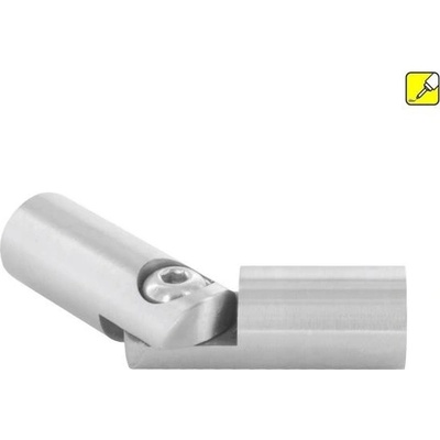 Feldmann Nerezová spojka prútovej výplne zábradlia - prútov pr.10 mm 50429-240 brus, uhol 0° - 180°