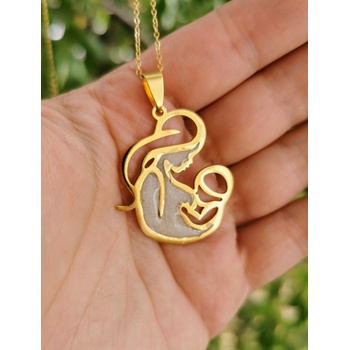 Meganflo Медальон стомана - Mommy Gold