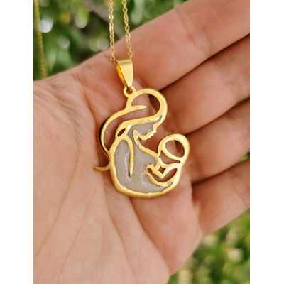 Meganflo Медальон стомана - Mommy Gold