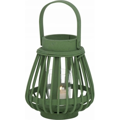 BOLTZE HOME Bambusová lucerna Ilvie, 16 cm, tealight