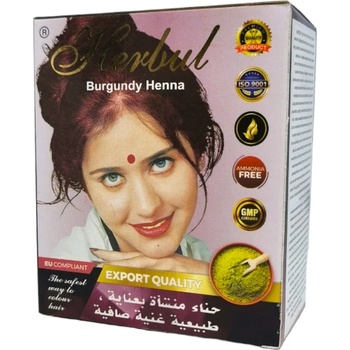 Herbul henna индийска къна за коса, Бургунди, 10гр, 6 броя