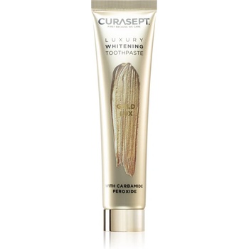 CURASEPT Gold Lux Toothpaste избелваща паста за зъби с активен въглен 75ml