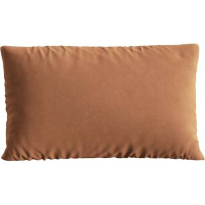 Micadoni Terakotově oranžový sametový polštář Nuria 60x40