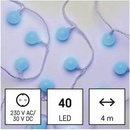 Emos D5AB01 40 LED cherry řetěz kuličky 2,5 cm 4 m venkovní i vnitřní modrá časovač