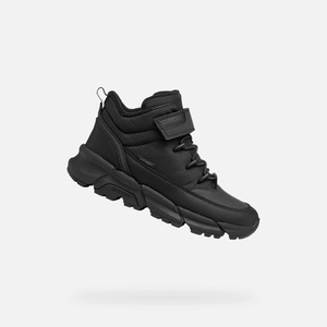 Geox Черни топли момчешки високи обувки Geox Flexyper Plus Geox | Cheren | Момчешки | 32